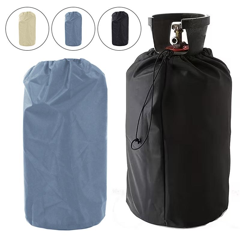 Outdoor Gas Tank Cover Propane Tank Cover 210D Moisture, Dust, And Sun Protection Cover Drawstring Closure For Patio, Outdoor