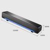 SADA V-196 USB Wired Computer Spker Bar Stereo Subwoofer Powerful Music Player Bass Surround Sound Box 3.5mm   Input for PC Laptop Smartphone Tabl