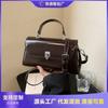 High-end women's bags, new fashion niche design, shoulder messenger bag, retro handbag.