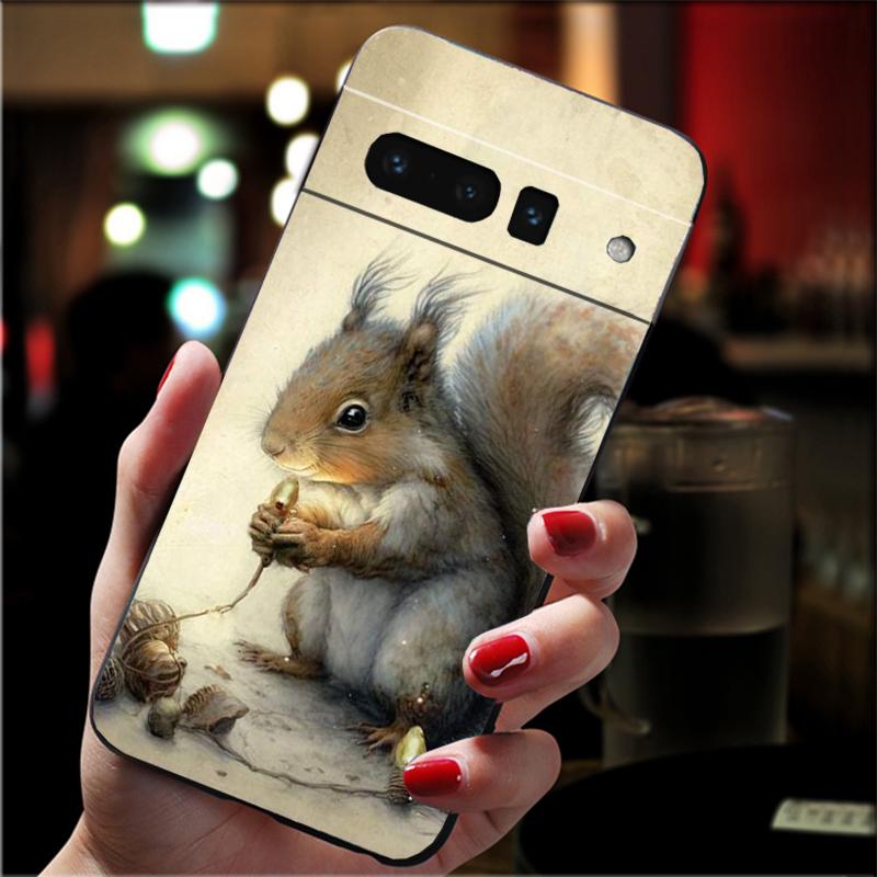 Squirrel Phone Case For Google Pixel 8 7 Pro 7A 7 6A 6 Pro Pixel 8A 4A 3A 4 XL Pixel 5 6 4 3 3A XL