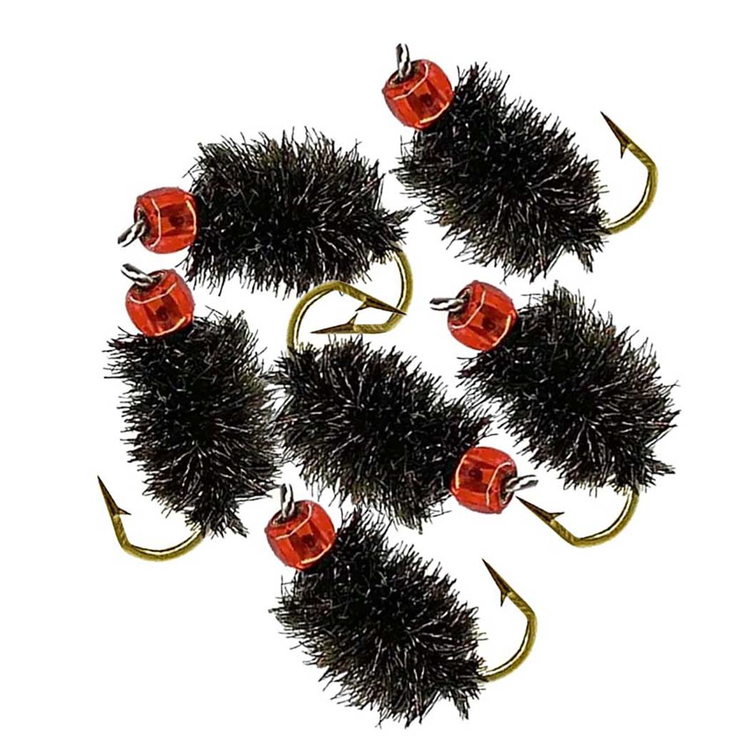 5/10 шт. нимфа Scud Fly Bug червь форель рыболовные мухи искусственные насекомые — фото 10