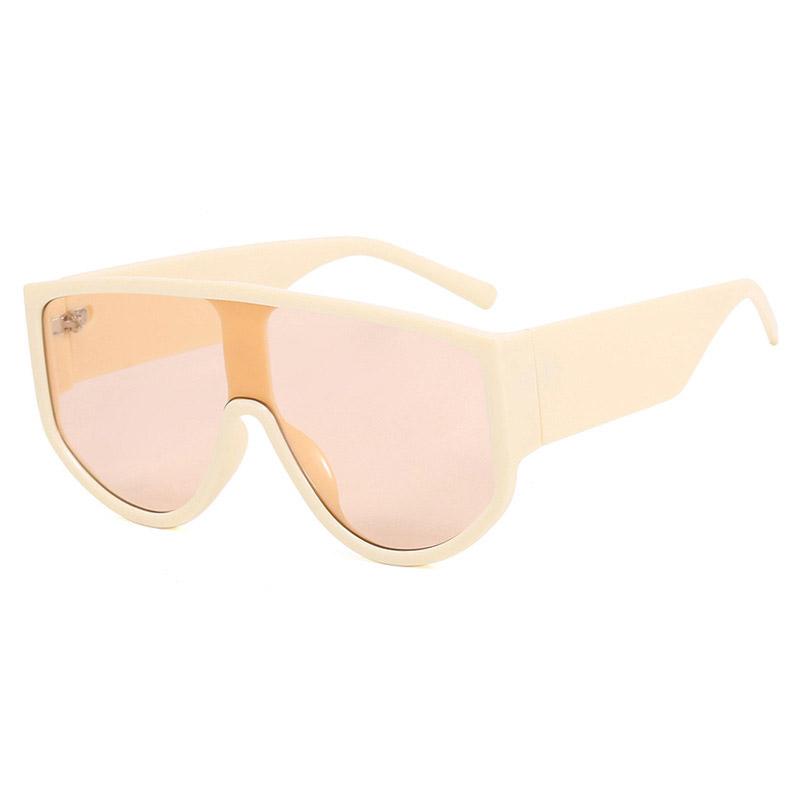 

Fashion ladies Sunglasses Large Frame New Personalized Retro Sun Glasses Uv Resistant Eyeglasses Trendy Integrated Eyewear