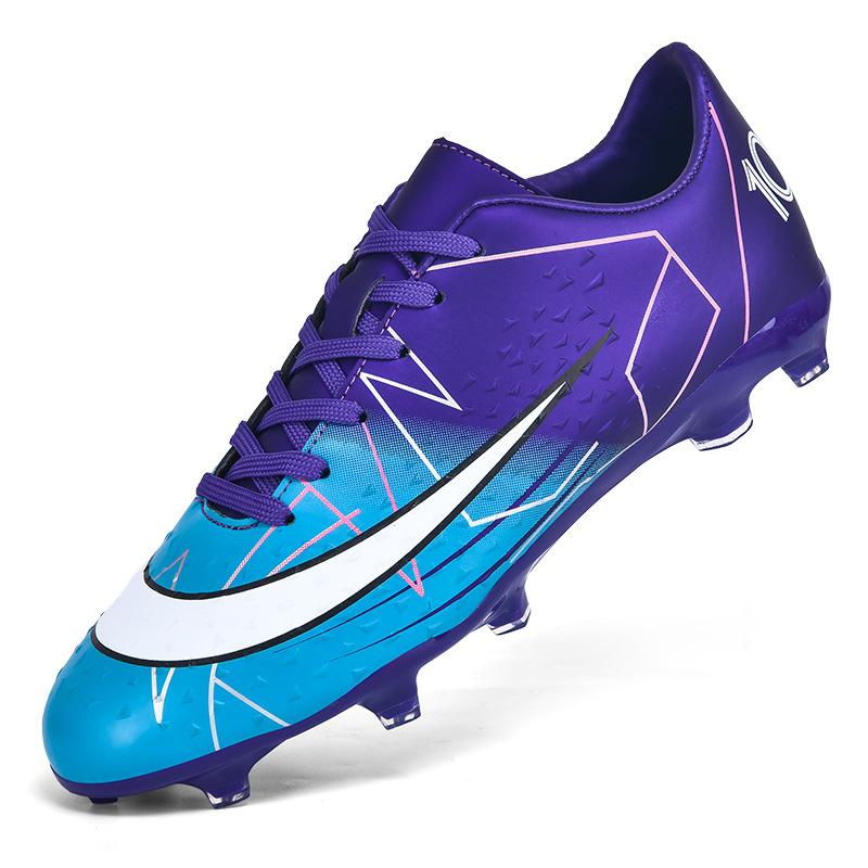 Low-top football shoes men's and women's broken nails student adult training artificial grass ag long nails artificial grass high-top sneakers