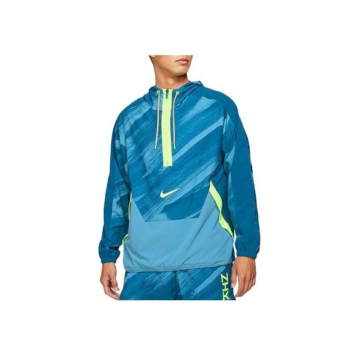 Nike Dri-FIT Sport Clash Hooded Half-Zip Pullover Jacket Men Outerwear Blue DD1724-476