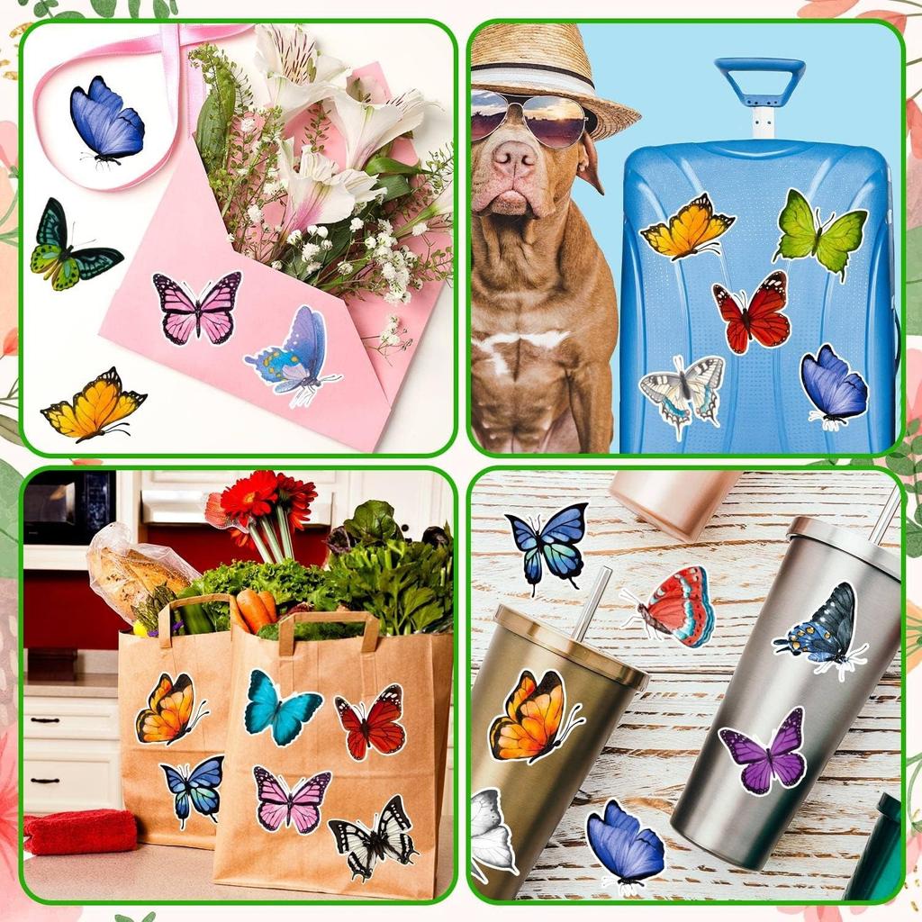 100-500Pcs High-Quality Creative High-Quality Butterfly High-Quality Decorative High-Quality Stickers High-Quality Gift Self-assembly High-Quality
