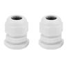 10PCSCelsiusset  IP68 Waterproof White Nylon Plastic Cable Gland Connector (PG16 )