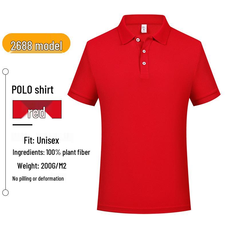 

Customized Men s Short Sleeve Polo Shirt with Logo - Breathable Work and Community Wear L