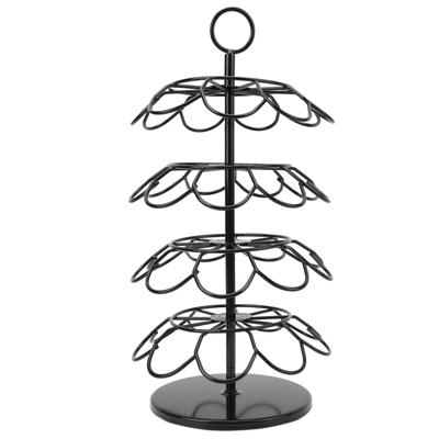 Coffee Capsule Holder Rack Iron Detachable Rotatable 36 Coffee Pods Storage Tower for Home Cafe