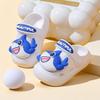 Cute Shark Toe-Covered Children's Slippers for Summer, Boys' and Girls' Non-Slip Cartoon Home Sandals