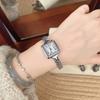 Gold Square Watch Women'S Bracelet Steel Belt Exquisite Light Luxury Retro Roman Niche Quartz Watch Women