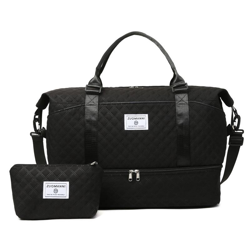 Sports fitness bag large capacity independent shoe compartment dry and wet separation shoulder travel bag yoga swimming fitness bag
