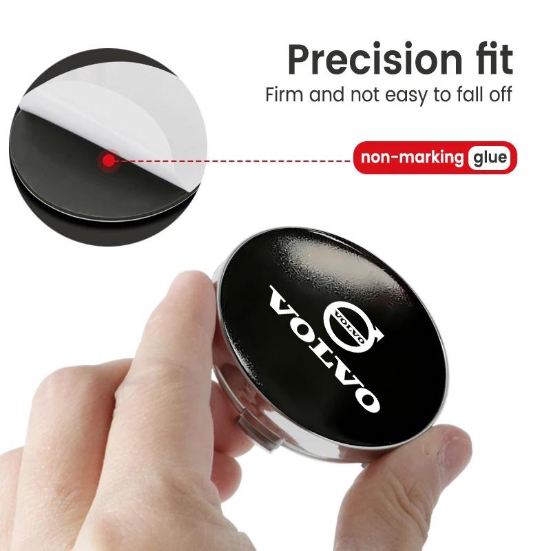 Car Wheel Hub Decorative Stickers Decals Auto Rim Sticker Universal For Volvo Xc60 Xc90 V40 V60 S60 V50 V90 S80 C40 XC40 V70 HL9