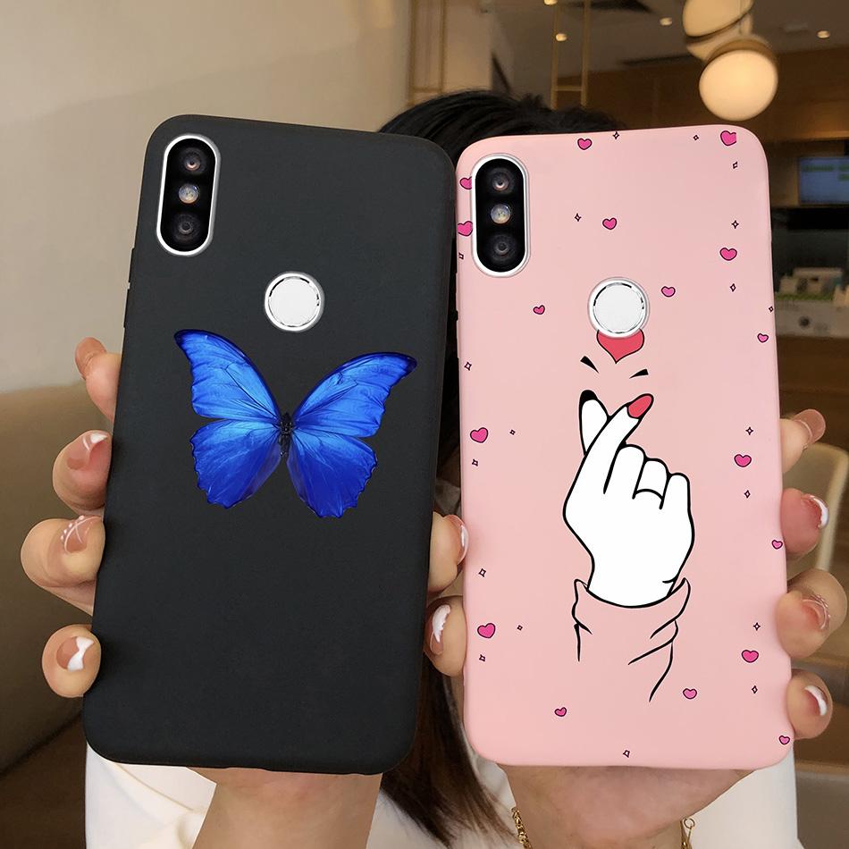 Case For Xiaomi Redmi S2 Y2 Cover Soft Matte Cute Pattern Silicone TPU Phone Case for Xiaomi RedmiS2 S 2 Y 2 Cases Back Cover