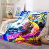 3D Cute Shooting Game Flannel Blanket Throw Blanket for Living Room Bedroom Bed Sofa Picnic Cover Blanket Kids Room Home Decor