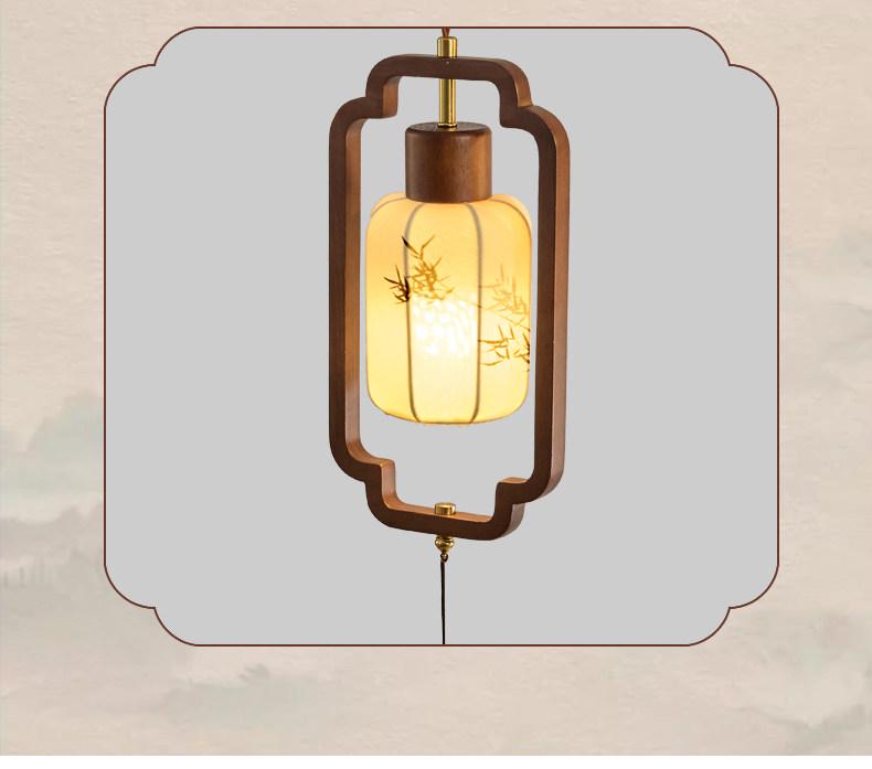 Song Dynasty Aesthetic Pendant Lamp for Living Room: Vintage New Chinese Style for Bedroom, Bar Counter, or Hallway