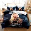 Popular Madds Design Duvet Cover + 2 Pillowcases, Stylish Modern Bedding Set All Season Use for Teen and Young Fans