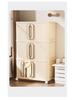 Multi-Layer Foldable Push-Pull Wardrobe & Snack Storage Cabinet with Wheels