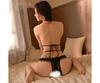 Lace Sexy Underwear Retro Belly Pocket Pajamas Female Seductive Seductive Stepmother Gun Clothes Transparent Open Pure Desire Products