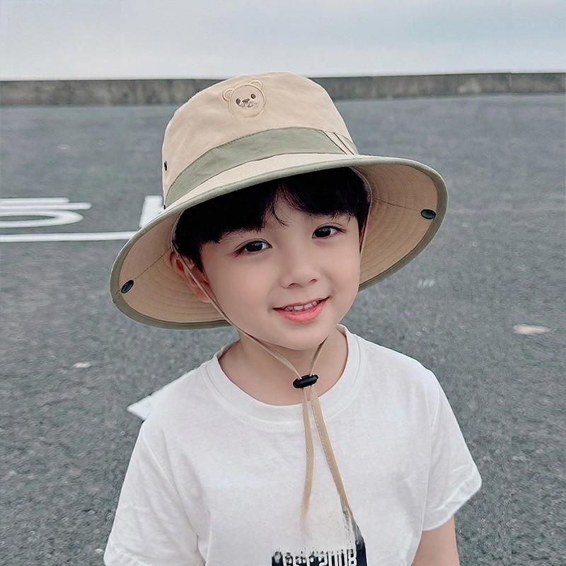 Kids Sun Hat With Large Brim And Breathable Nylon Fabric For Summer Outdoor