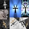 Retro Vintage Necklace Pendant Amulet Talisman Ankh Cross Men Women Stainless Steel Egypt Egyptian Key Life Religious Jewelry Gift