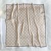 Women Lightweight Elegant Polka Dot Knotted Silk Small Square Scarf Summer Spring Elegant Neckerchief Satin Head Scarf