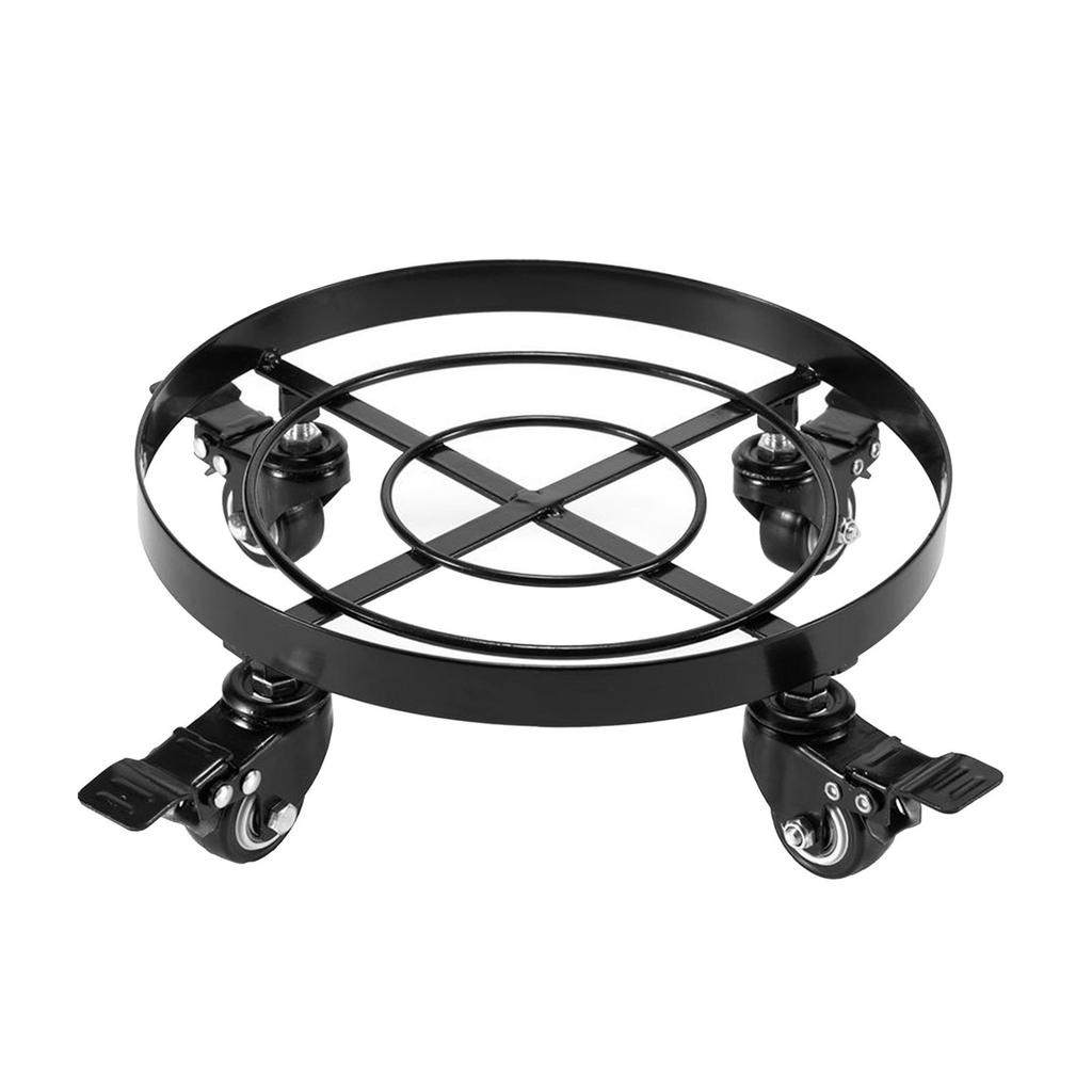 Outdoor Indoor Planter Caddy Mover with Swivel Wheels Round Flower Pot Stand Rack, No Scratches ,