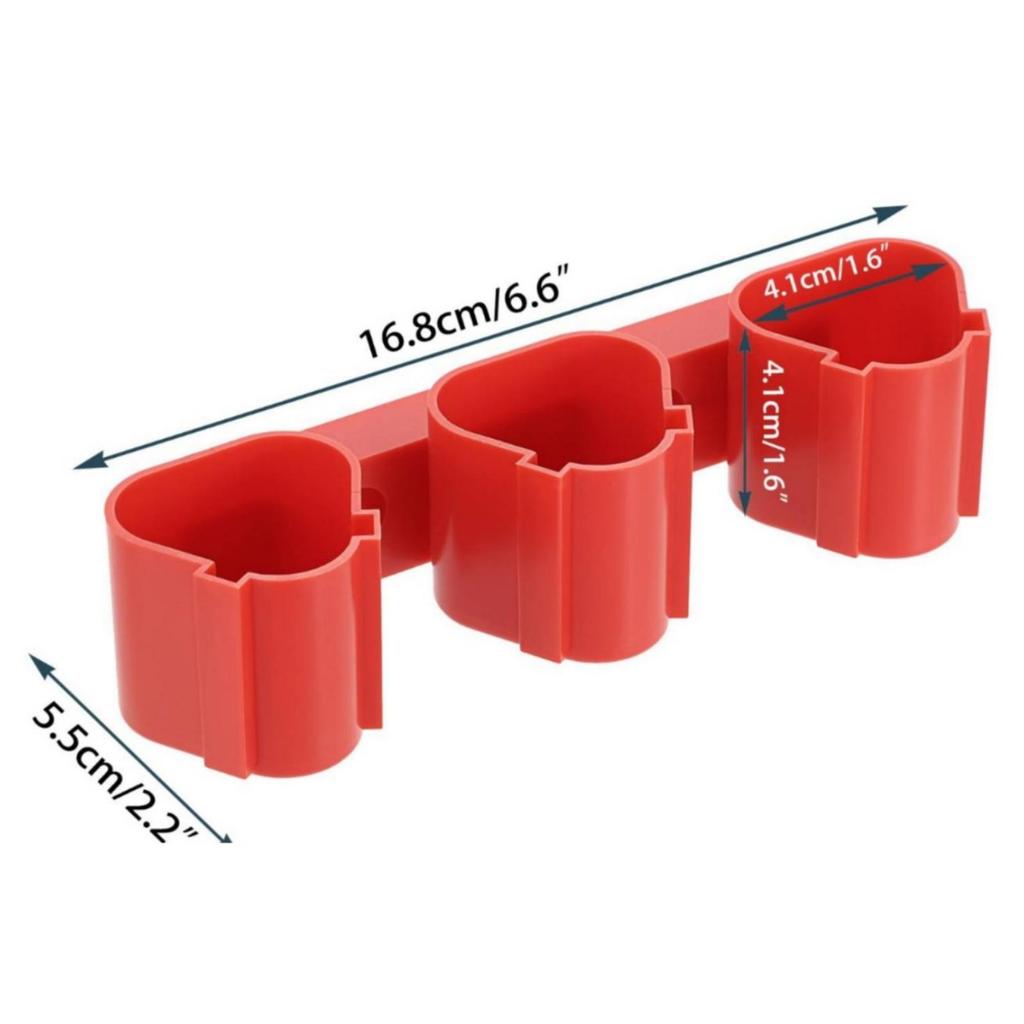 Tool Battery Holder with Screws Sturdy Organizer for DIY Enthusiasts