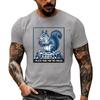 Men's Funny Animal Saying Graphic T-Shirt Retro Print Loose Fit Summer Casual Top