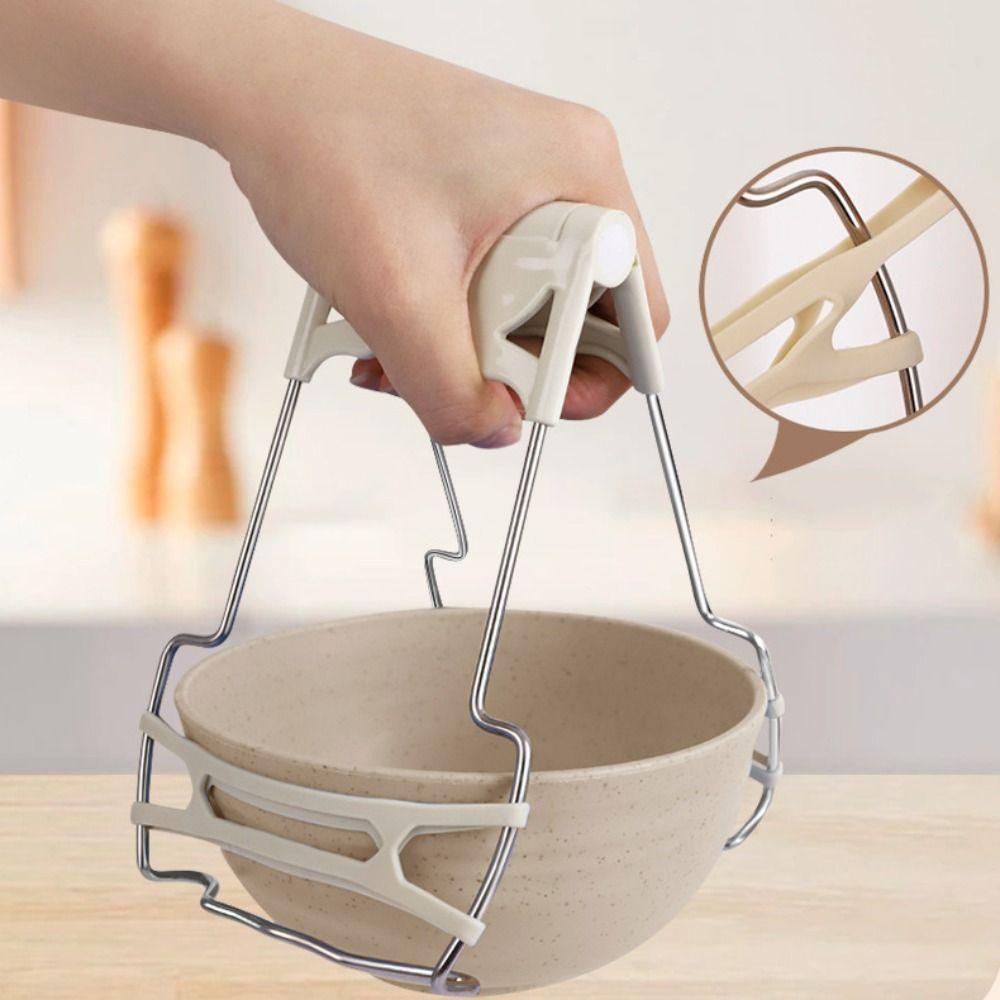 Bowl Gripper Dish Lifter Non-Slip Pan Gripper Kitchen Supplies Anti-scalding Clip  Oven Tray
