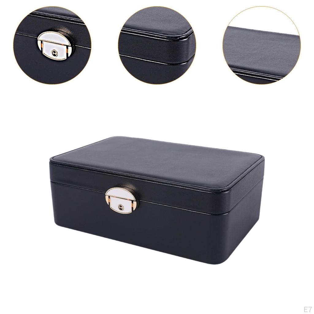 Jewelery Case Display Box Travel Portable Jewelry Holder Decorative for Necklaces Ear Studs