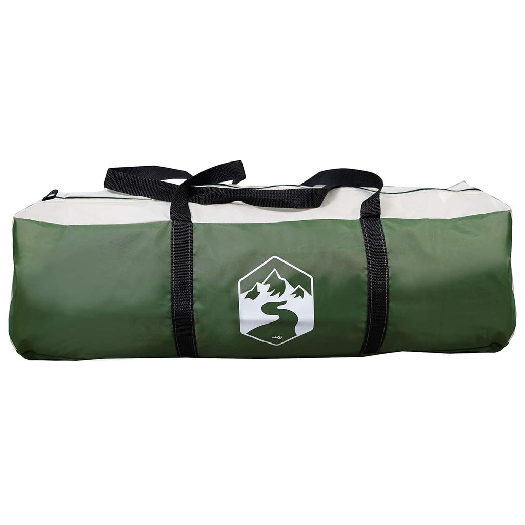 Family Tent Green 5 Person Tent 185T Polyester with PU Coating