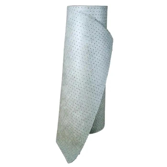 Universal Absorbent Mat In A Roll, Sorbent For Oils, Coolants, Liquids, 80Cm X 50M, Polypropylene, High Absorbency, 180G/M2, Light, Gray