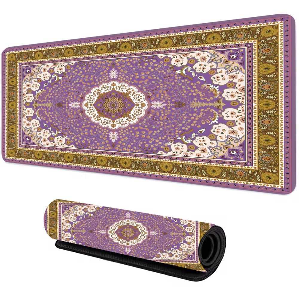 Persian Carpet Mysterious Retro Mouse Pad Pc Gamer Mousepad Rubber Mouse Mat Gaming Speed Keyboard Pads Office Rubber Desk Mat