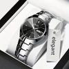 2 Stück Paare Zifferblatt Quarz Uhr Business Mode Analog Kalender Armbanduhr Valentinstagsgeschenk Für Männer Frauen Datumsanzeige Uhr