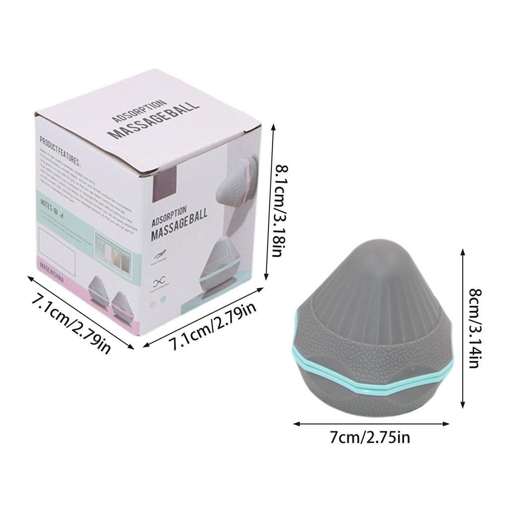 Muscle Release Massager Ball TPE Massage Cone Solid Adsorption Ball for Workout Pain Relief
