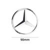 90mm Car Rear Trunk Middle Badge Emblem Sticker Decal Mercedes Benz  AMG W203 W211 W204 W210 W212 Cla W205 W213 CLA CLK CLS ML