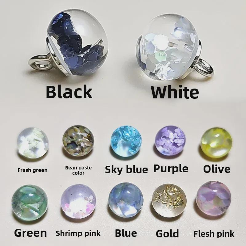 Cheongsam Jade Sequin Transparent Tang Suit Hanfu Decorative Resin Button