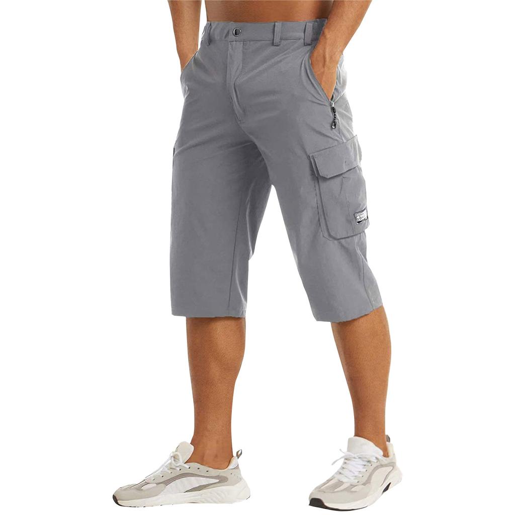 Pánské ležérní barvy Outdoors Pocket Beach Work Kalhoty Cargo Shorts Kalhoty