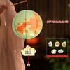 Cell Battery Operated Mid Autumn Lamp Paper Chinese Retro Lantern Paper Lantern  Outdoor Event