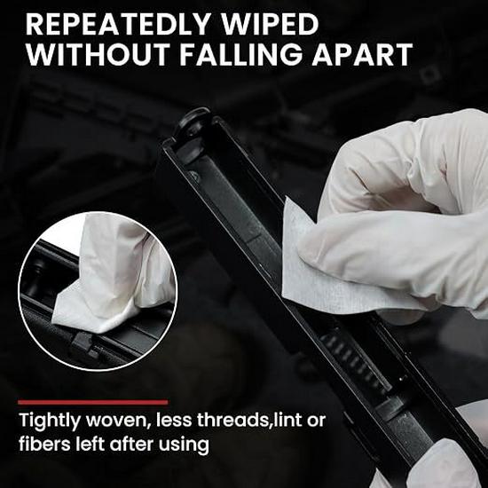 3-inch Non-woven Gun Cleaning Wipes - Industrial Cleaning Cloth