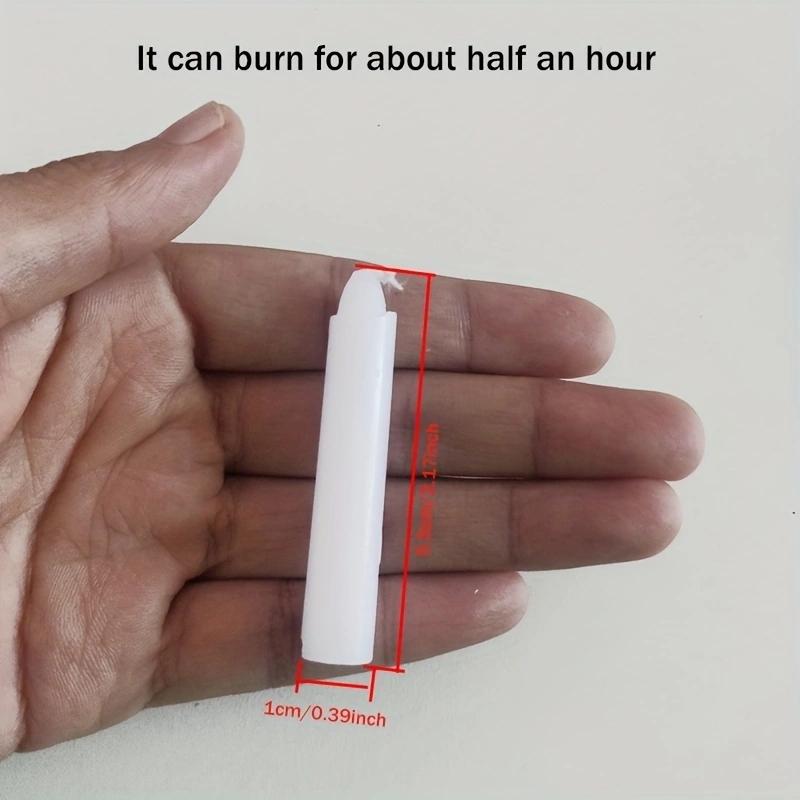 10Pcs Emergency Lighting Small Candles Household Cylindrical Candles Bar Western Restaurant Atmosphere Decoration