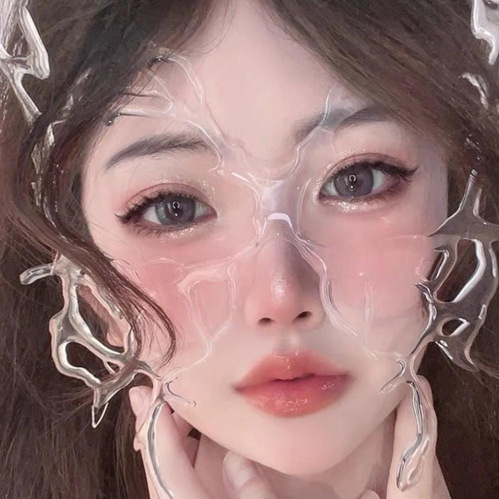 Resin Butterfly Mask Transparent Masquerade Props Retro Halloween Masks  Game Party