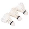 3pcs Goose Feather Badminton Professional Stable Durable White Shuttlecocks for Indoor Outdoor Sports