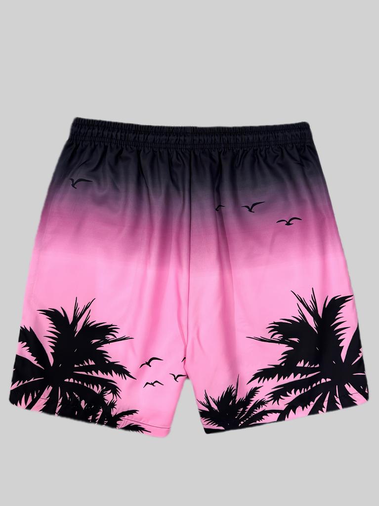 Pantaloncini Estivi da Spiaggia Stile 3D Stampati Larghi Taglie Forti Asciugatura Rapida