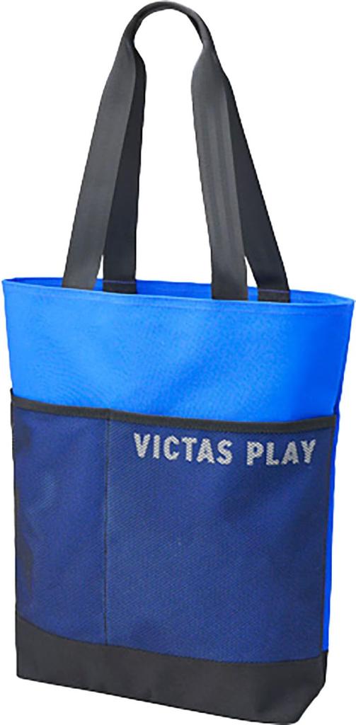VICTAS Table Tennis Tote Bag Mesh Pocket Tote Blue 682502