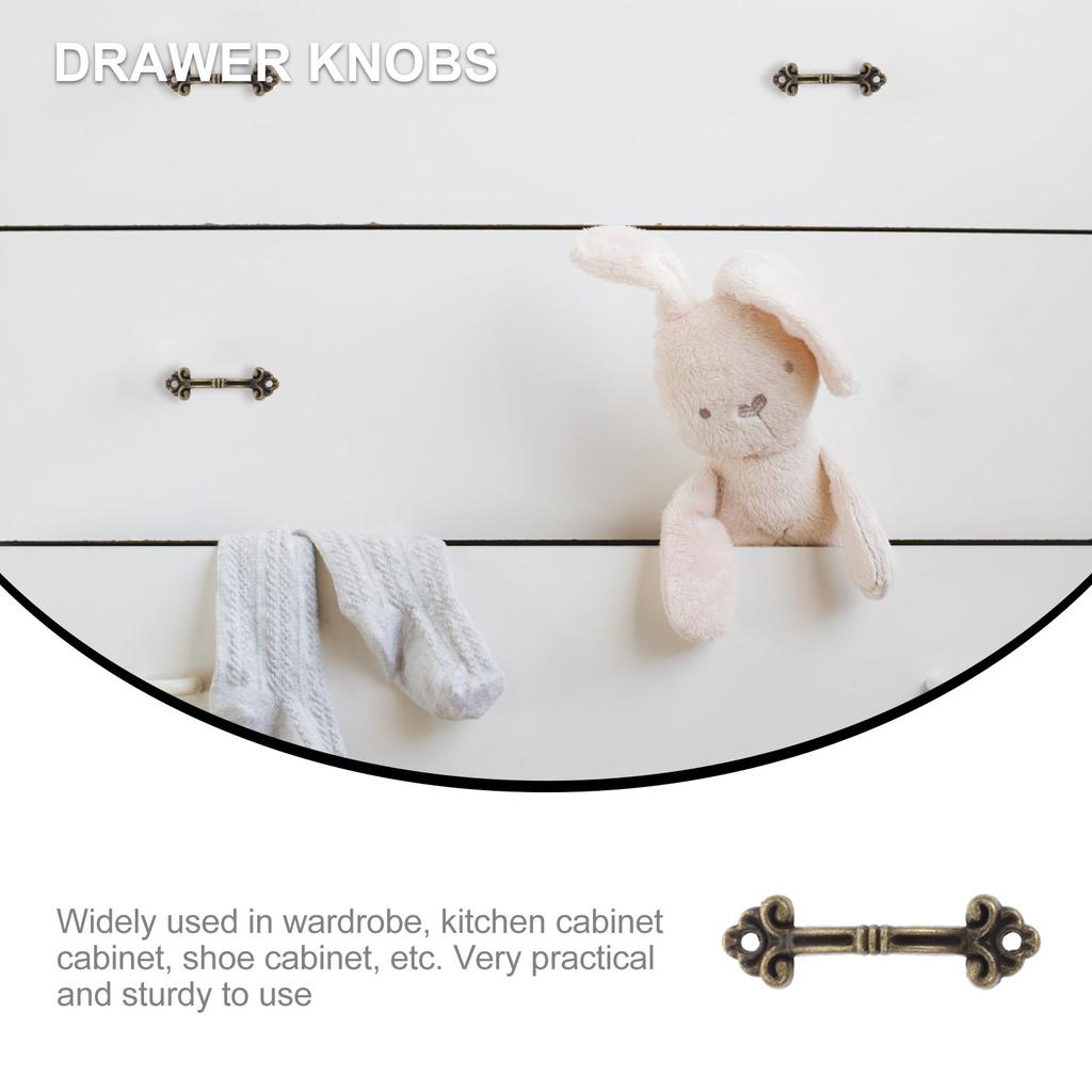 1Set Delicate Drawer Pull Handles Premium Zinc Alloy Pulling Handles for Cabinets Closets Wardrobes Kitchen Cabinets Decorative