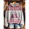 Fashion Women's Hooded Sweater 3D Casual Color Printing Casual Long Sleeve Sweater