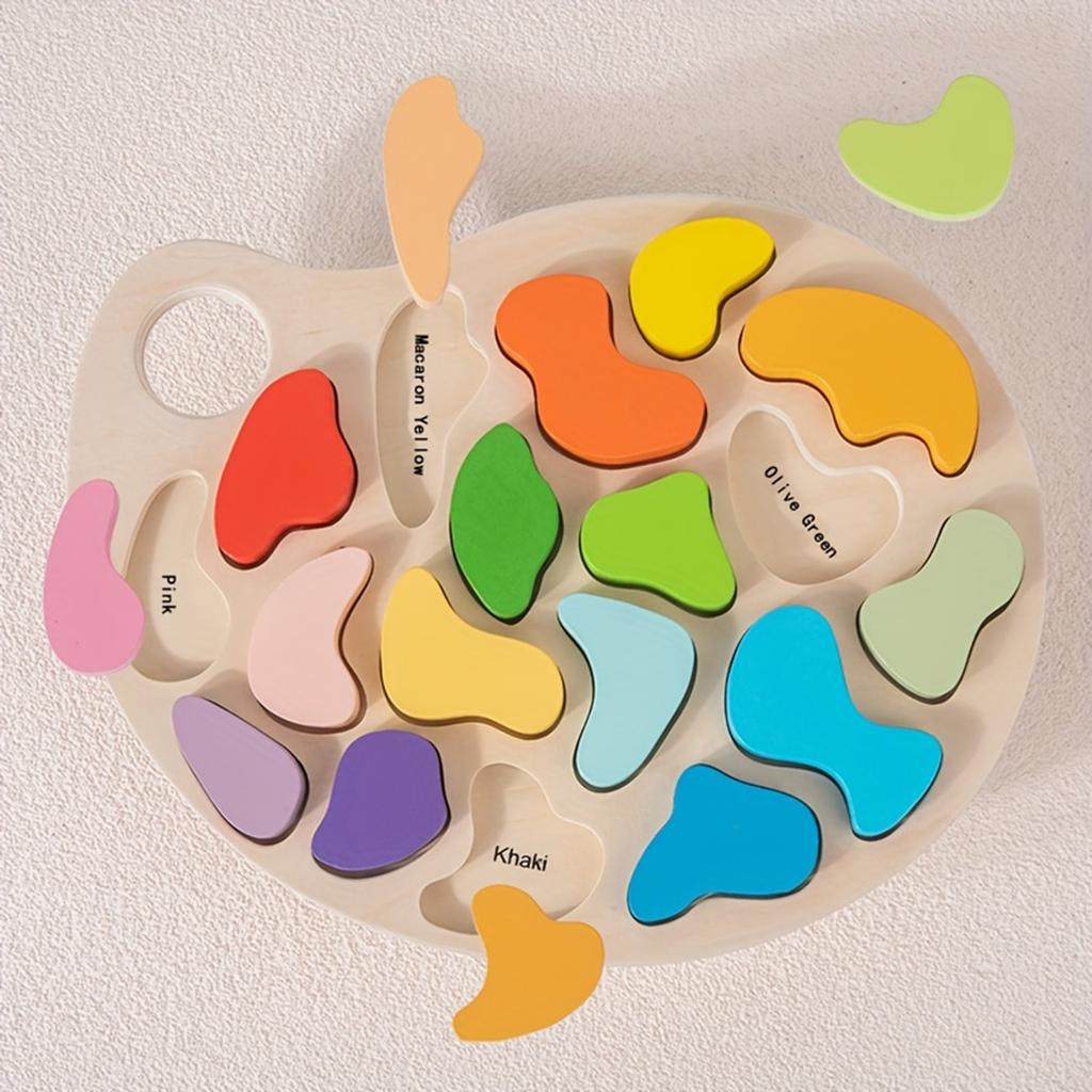 Kids Color Puzzle Board,Fine Motor Skills, Hand Eye Coordination & Motor Skills Development, Creative Activity, Sturdy Construction