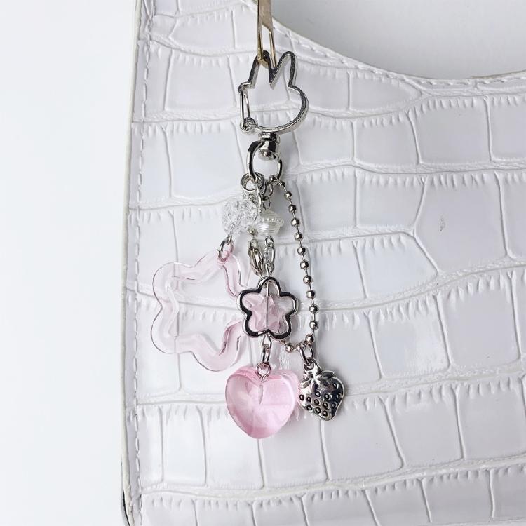 Vibrant Five Point Keychain Charm Easy Clip Feature Sturdy Alloy Keyring Accessory For Convenient Portability