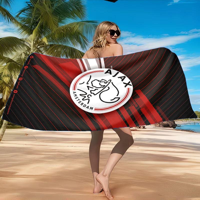 AFC Ajax Emblem Design Strandtuch, Schnelltrocknend, Pflegeleicht, Geeignet für Fitness und Strandurlaub, Sport-Essential